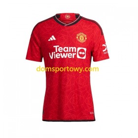 Koszulka Manchester United Damska Domowe Koszulki Piłkarskie 2023-2024 Krótki Rękaw